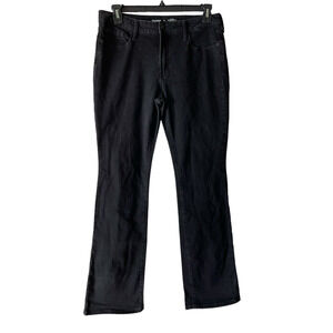 Old Navy High Rise Kicker Boot Cut Jeans Size 12 Womens Black Denim Womens